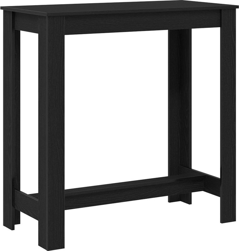 vidaXL Bartafel - Zwart - Hout - 102 cm Lang - 50 cm Breed