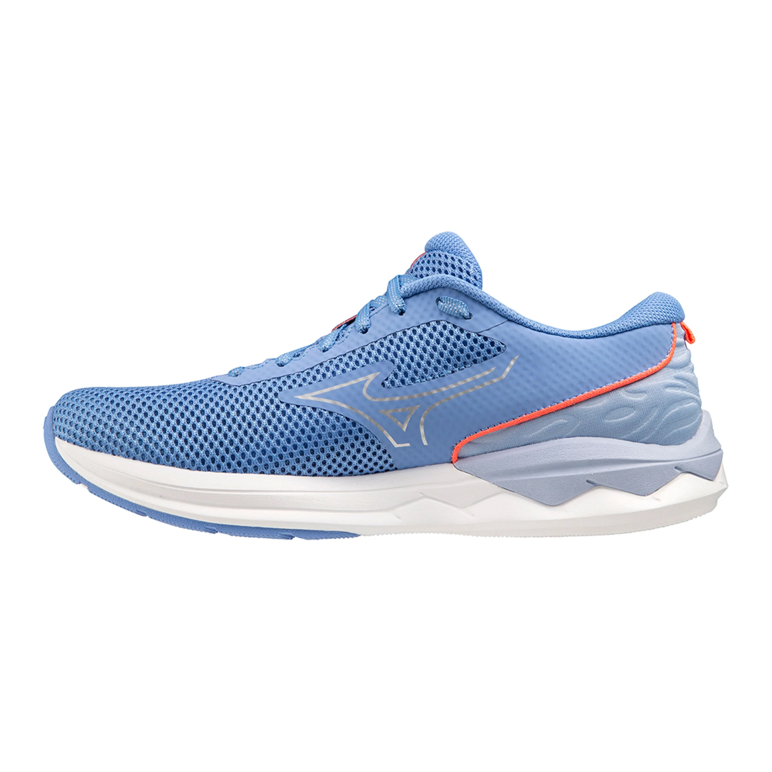 Mizuno Wave Revolt 3 Chaussure De Running Sans Stabilisateurs Femmes - Bleu Clair , Rouge