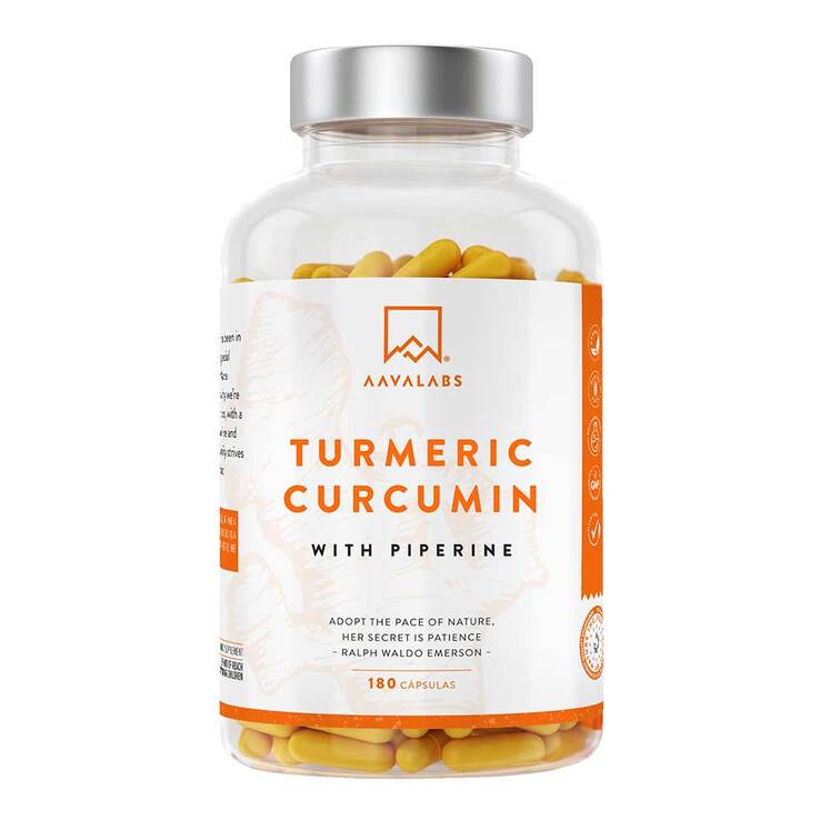 Aavalabs Curcumin + Piperin vegan Kapseln, 180 St