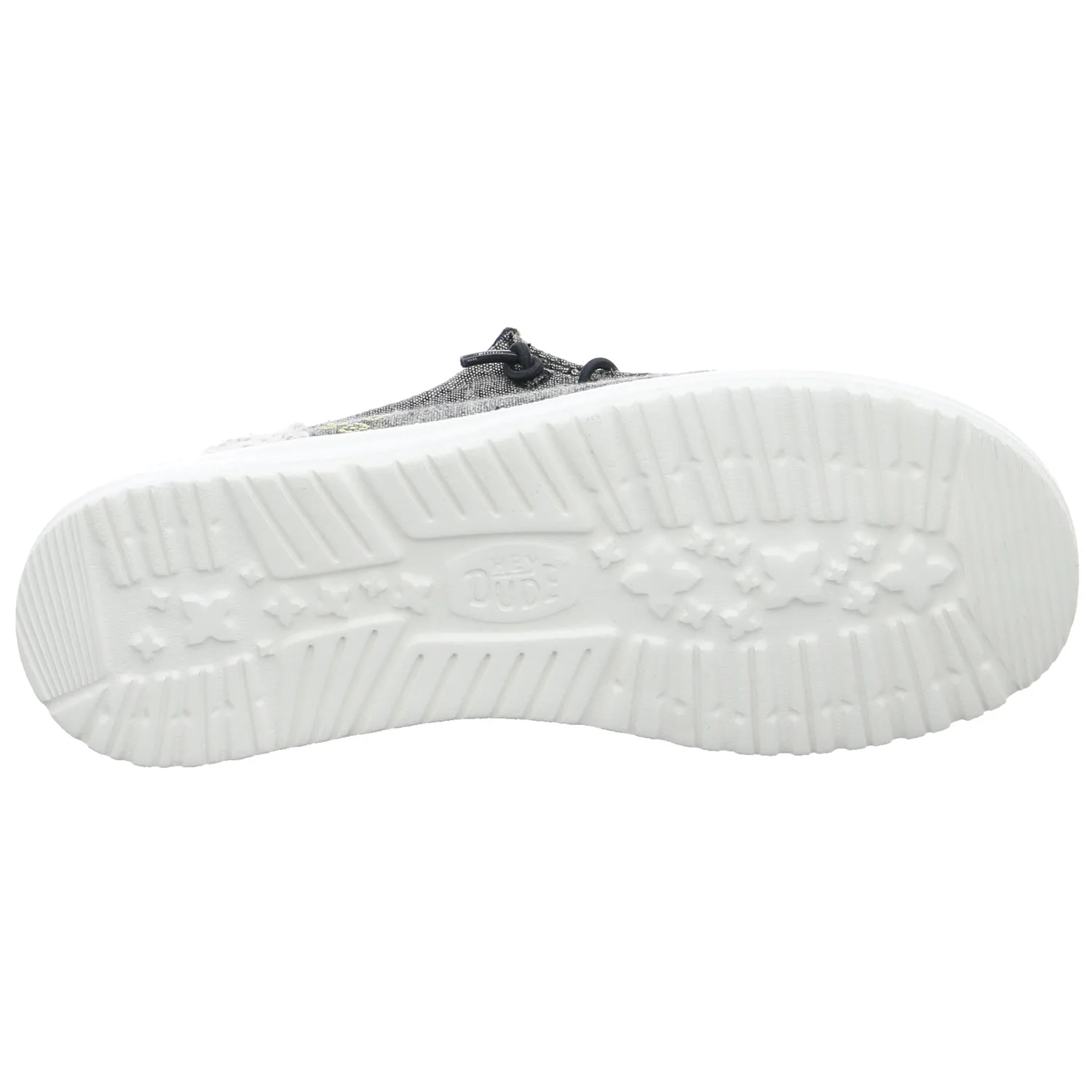 HEY DUDE Sneaker Schwarz Textil  mit Wechselfussbett