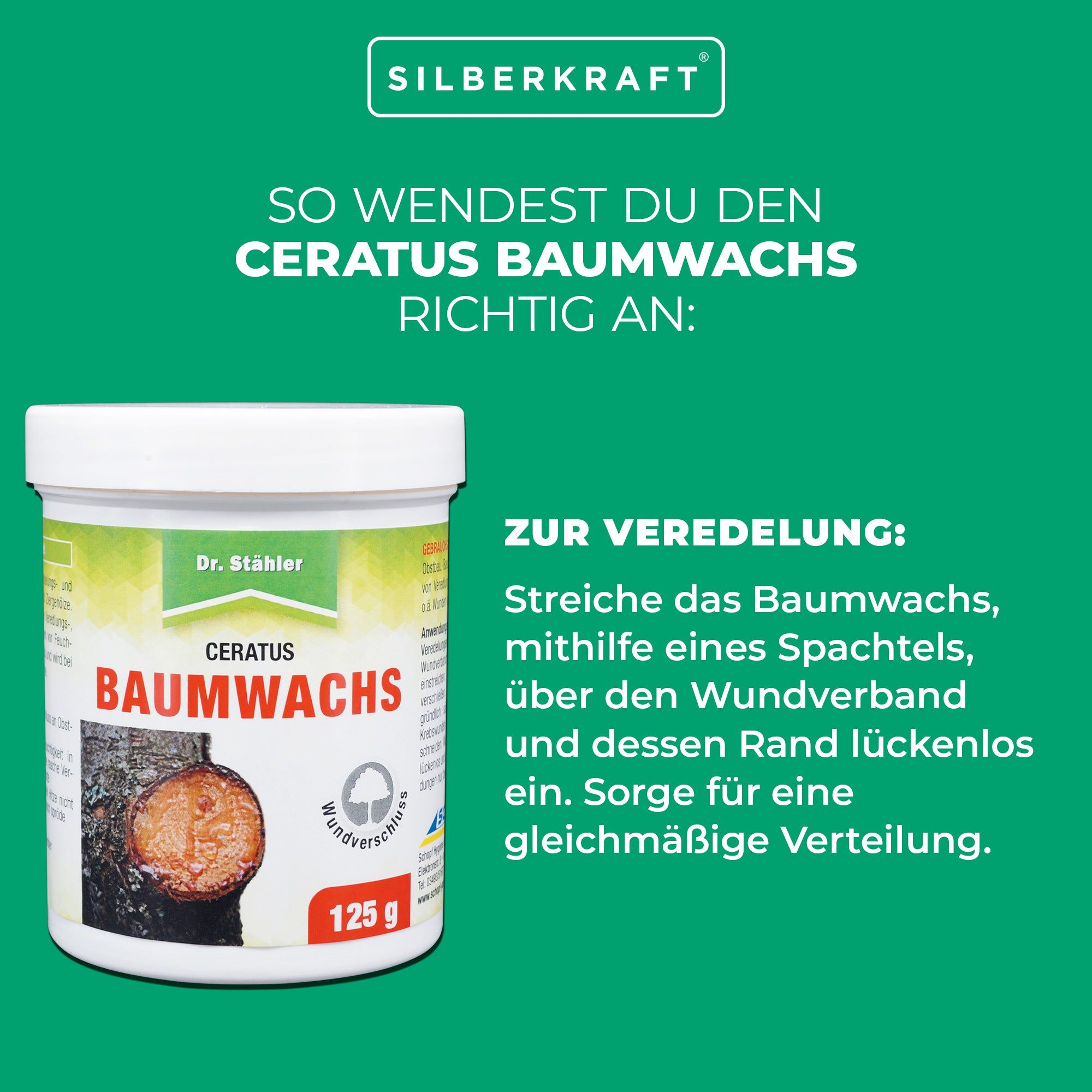 SILBERKRAFT Ceratus Baumwachs
