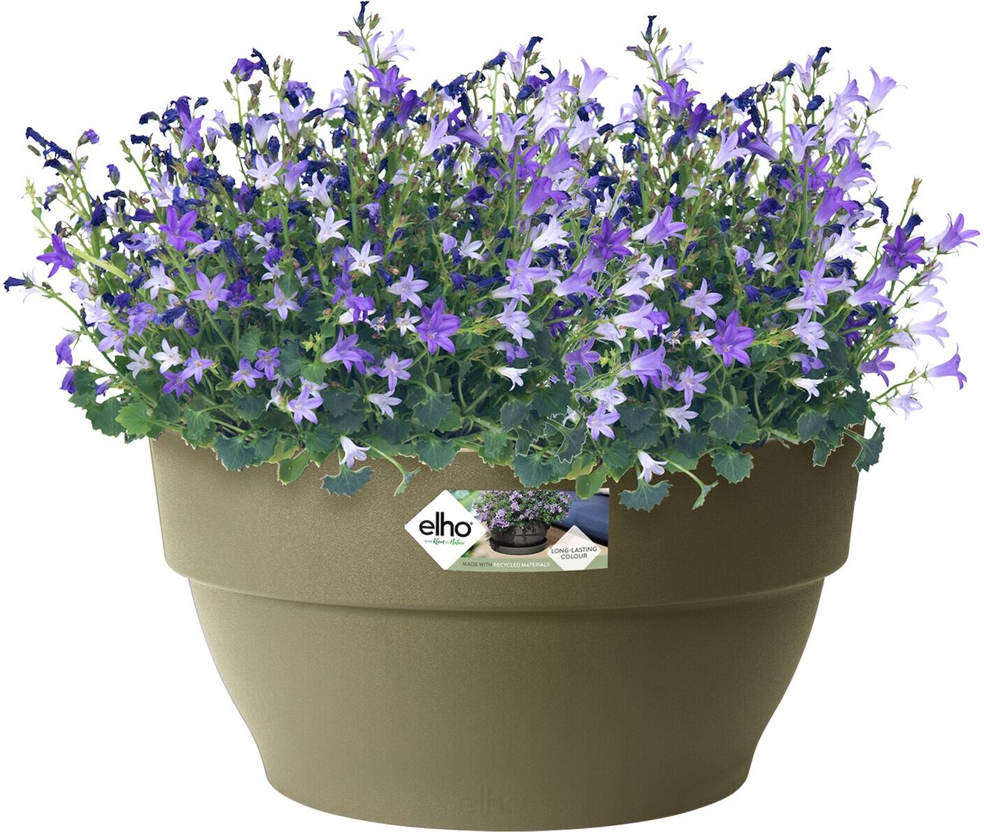 Elho bloempot Vibia groen D 27 H 14 cm