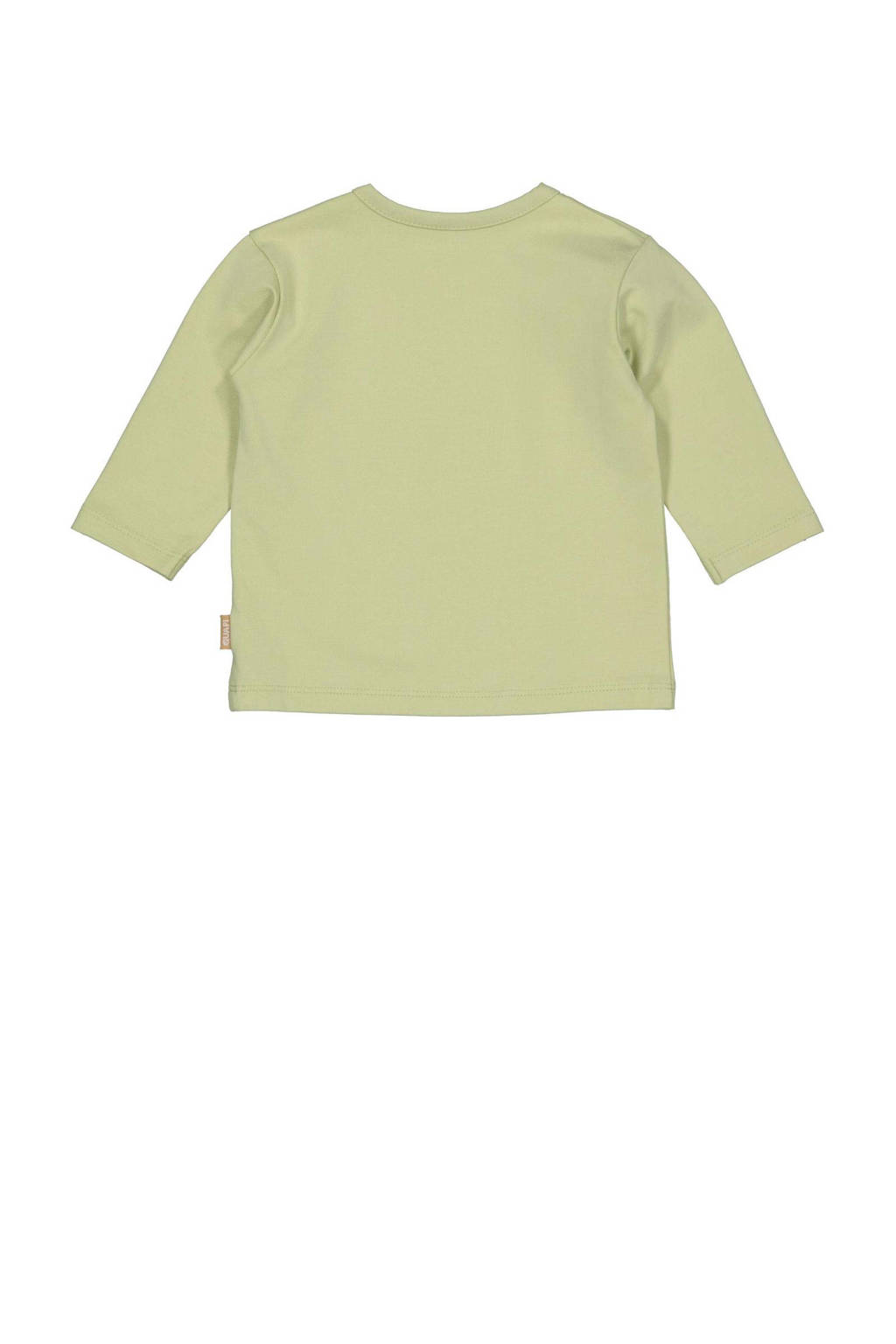 Quapi baby longsleeve FAAS met printopdruk lichtgroen