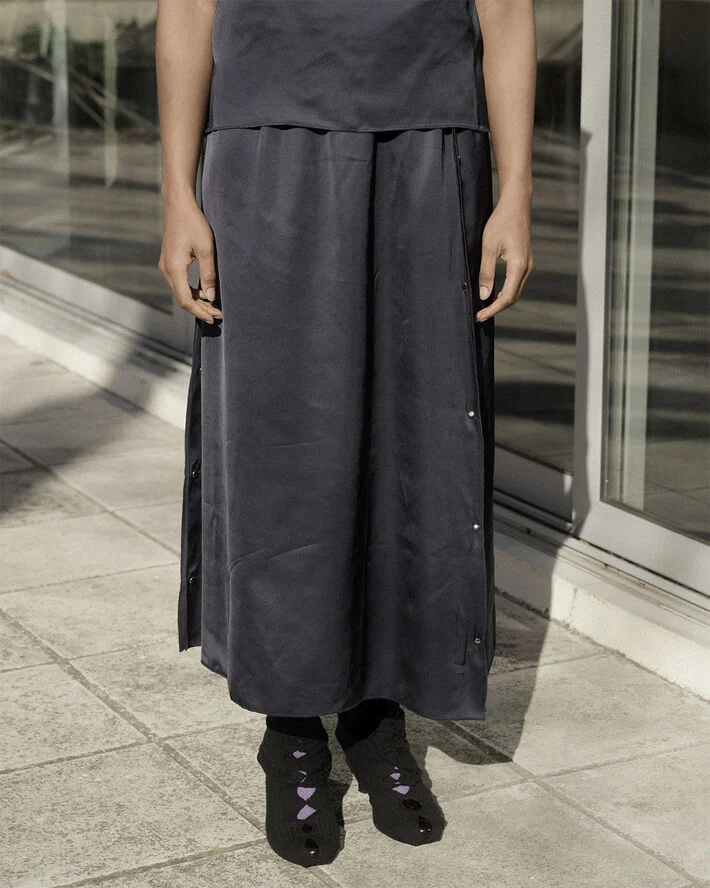 BASERANGE CLAVO SKIRT Blue black