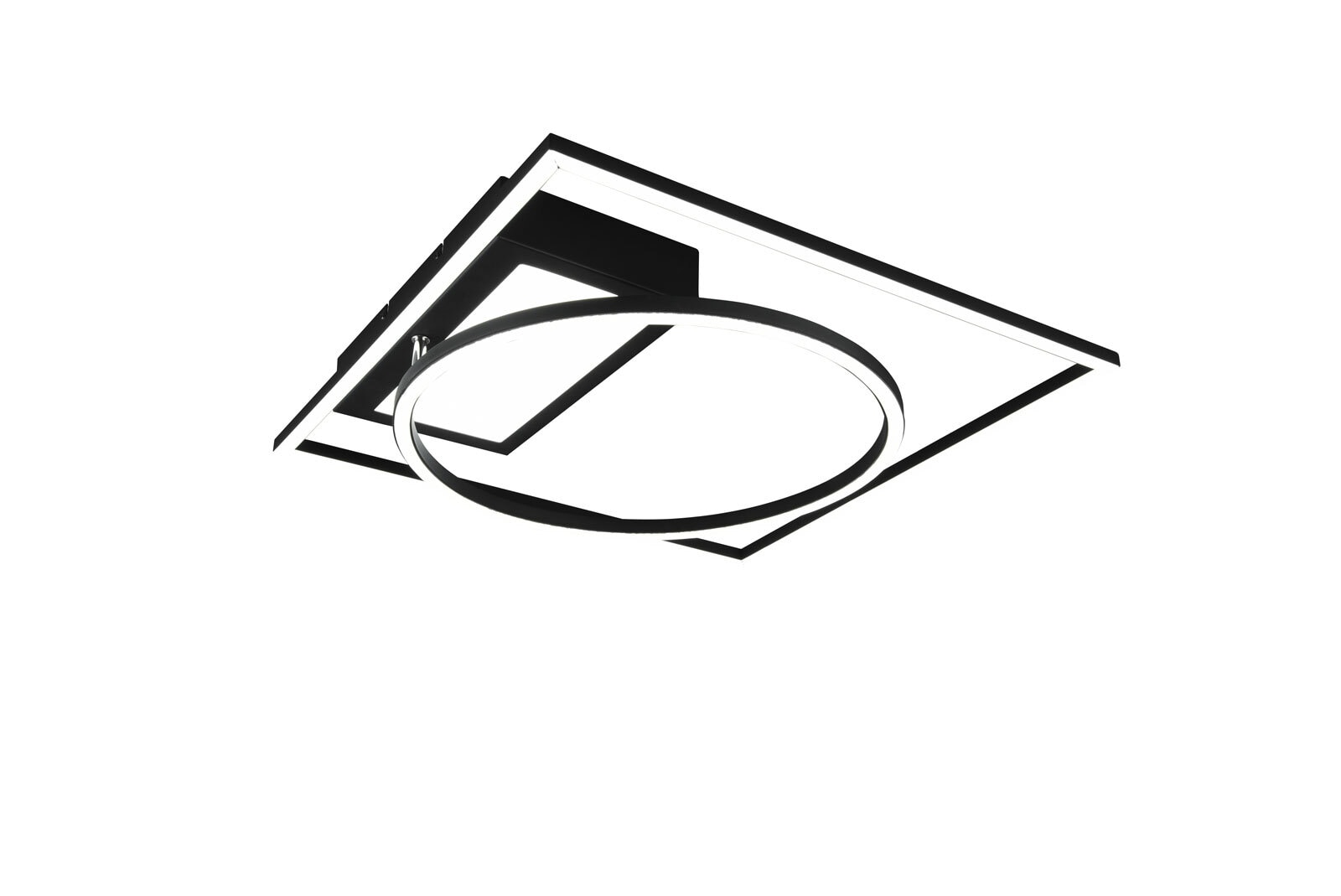 Downey Deckenleuchte grau, silberfarbig 620510307, B/H/T: 64,5/9/86,5 cm, Metall