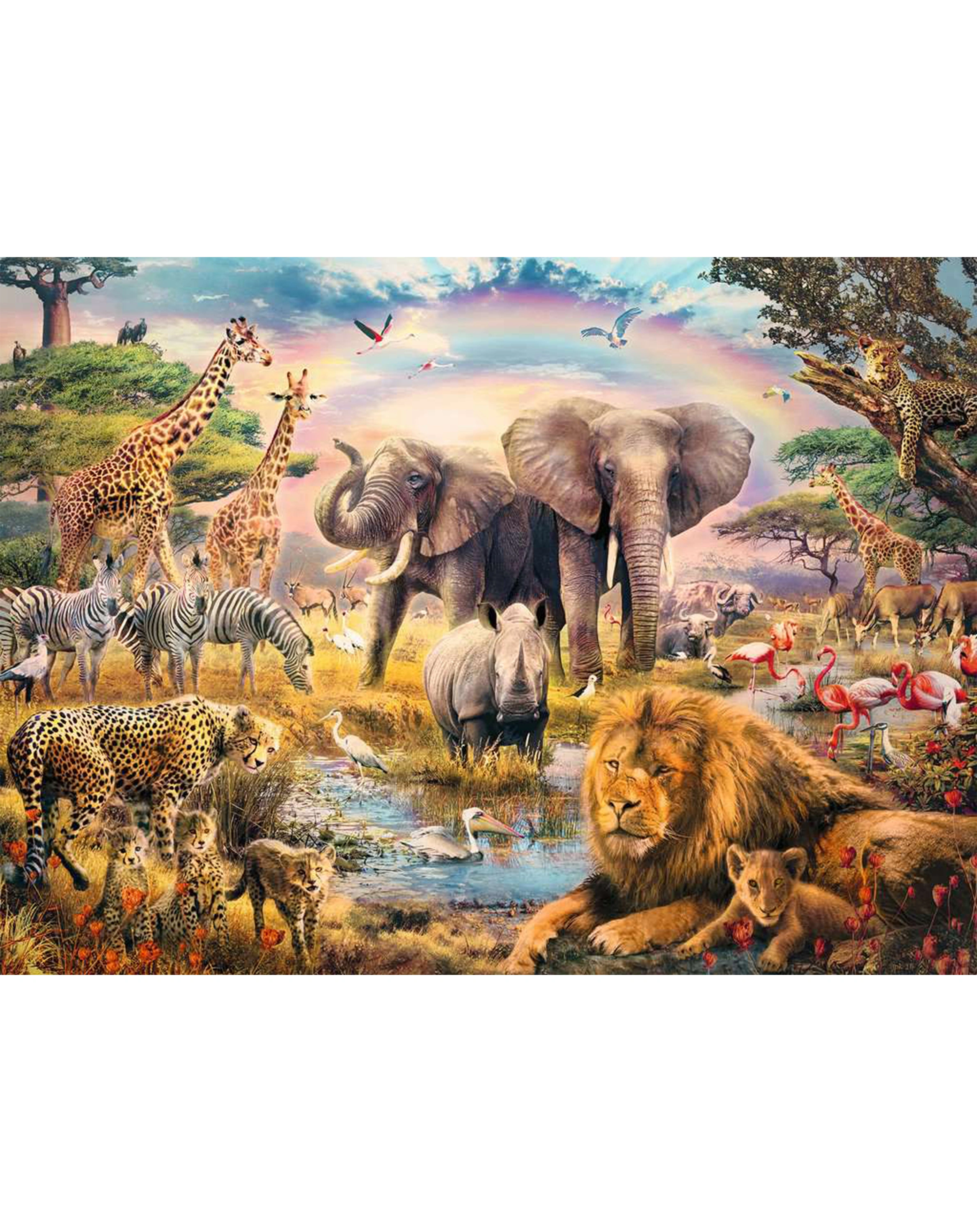Puzzle AFRIKANISCHE SAVANNE 100-teilig