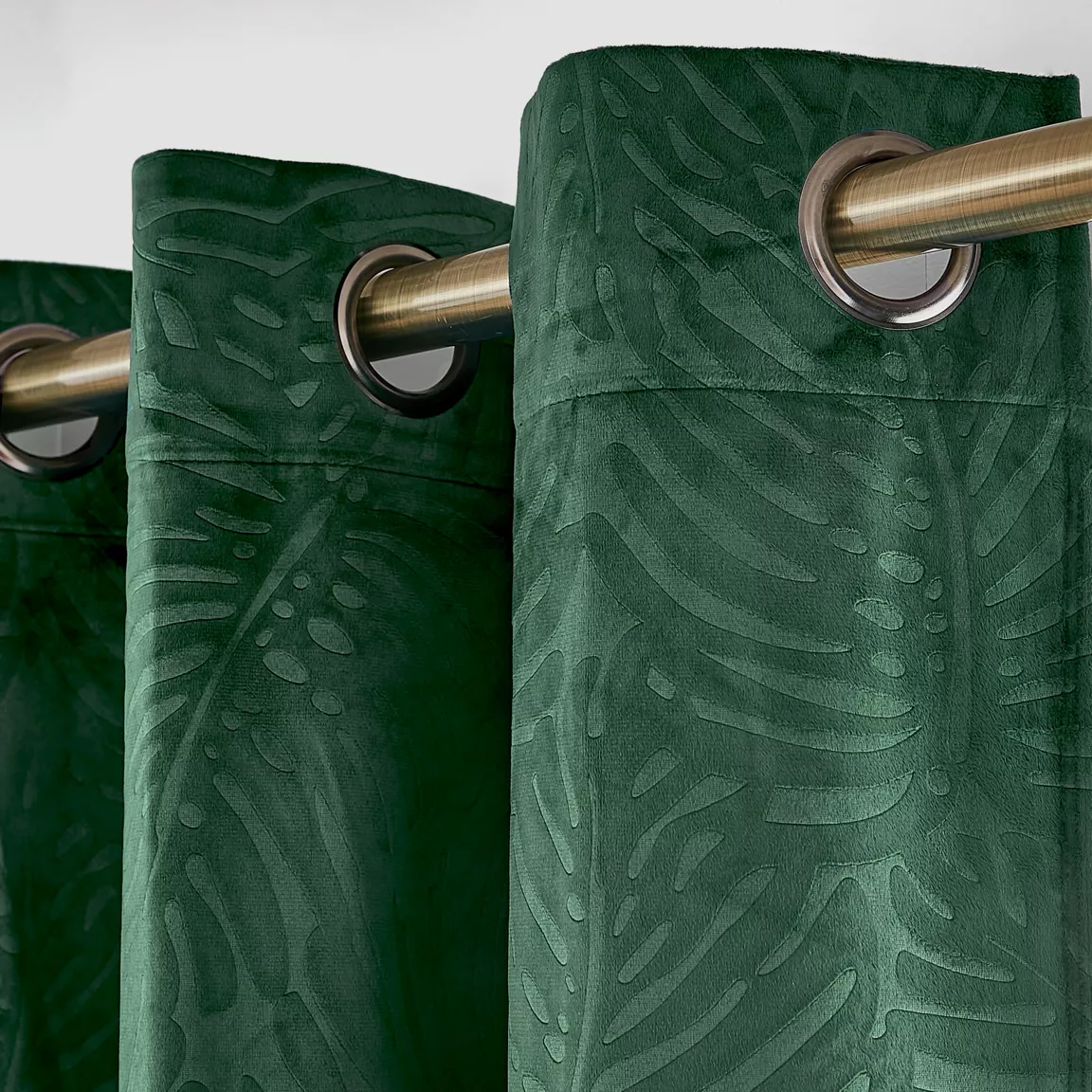 Rideau obscurcissant velours (140 x 280 cm) Fern Vert sapin
