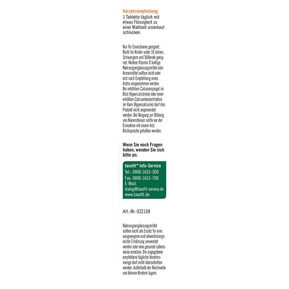 taxofit® Vitamin D3 2500 I.E.