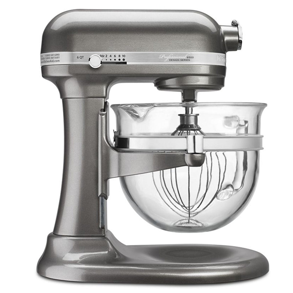 Seja para preparar 13 dúzias de biscoitos para a venda de bolos da escola ou frango desfiado para a Terça-feira de Tacos com amigos e familiares, a batedeira KitchenAid® Professional 6500 Design® Series de 6 litros com tigela elevatória tem capacidade par