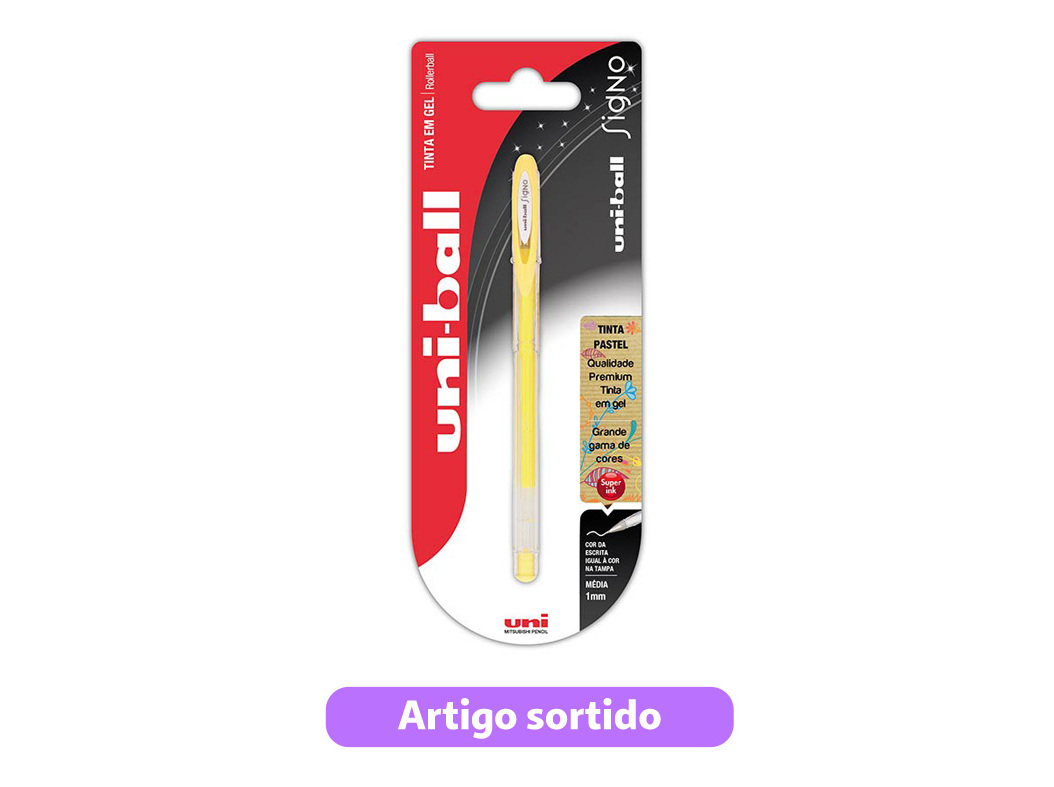 ESFEROGRÁFICA UNI-BALL SIGNO UM-120 GEL PASTEL CORES SORTIDAS