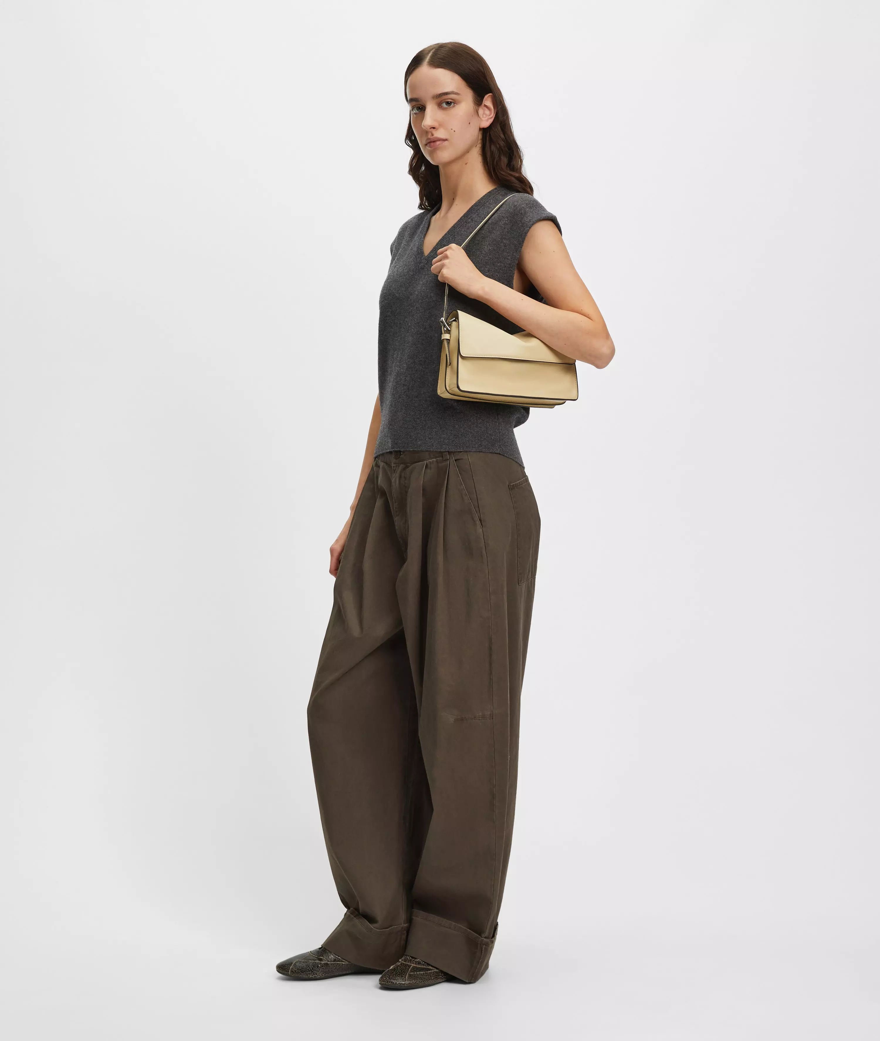 Audrey Crossbody S Handy shoulder bag in smooth leather look