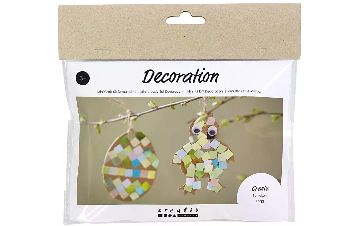 Bastelset Ei und Huhn 1 Stück, MehrfarbigMini Kreativ Set für Kinder