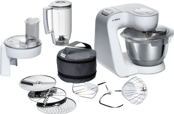 Bosch MUM5 CreationLine MUM58W20 - Køkkenmaskine - 1000 W - hvid/sølv