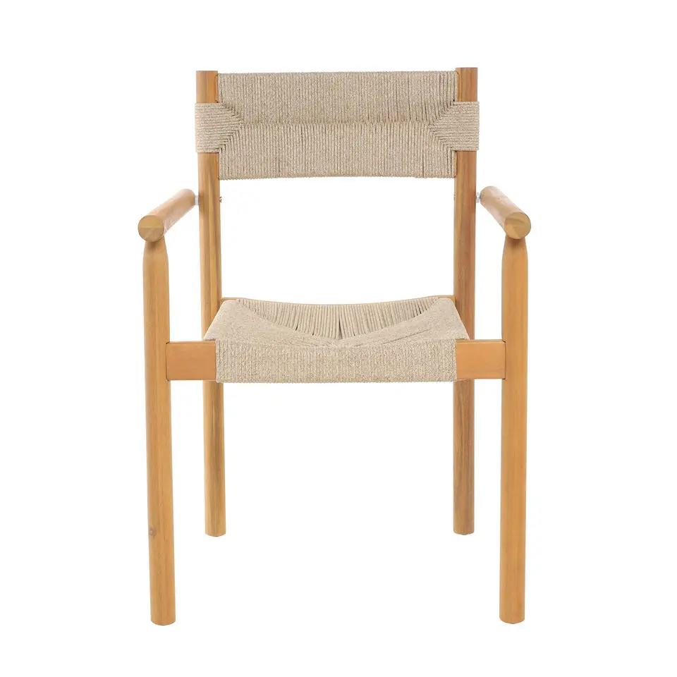 Set van 2 tuinstoelen van massief acaciahout