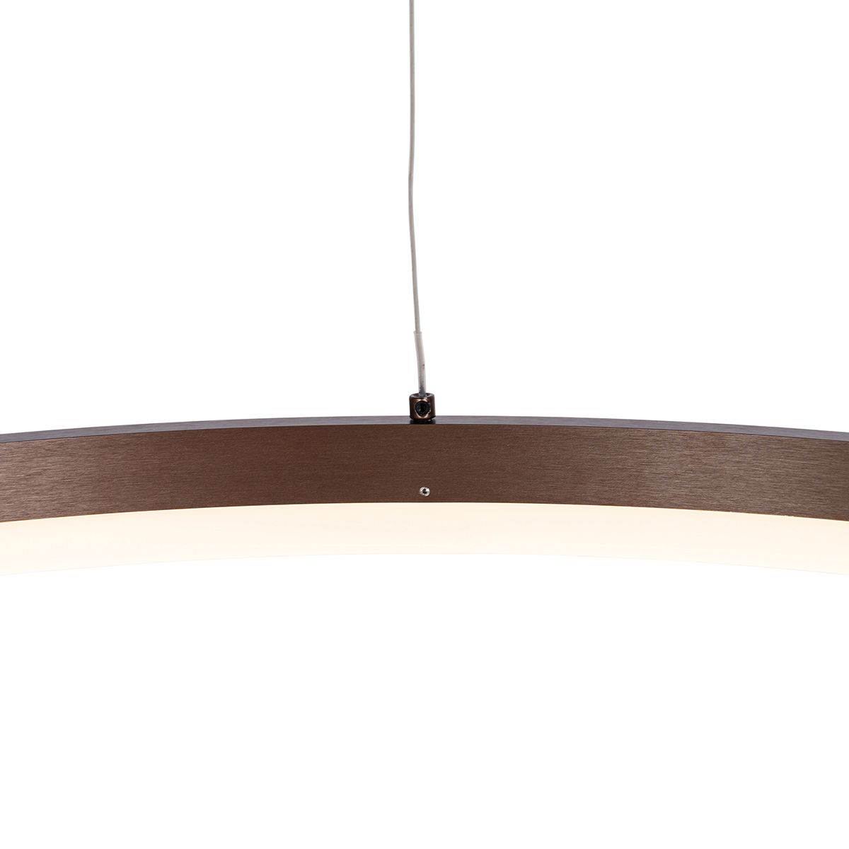 Hanglamp donkerbrons 80 cm incl. LED 3-staps dimbaar - Anello