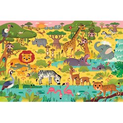 Puzzle observation junior 'La savane', 60 pièces