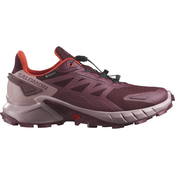 Chaussure trail SALOMON SUPERCROSS 4 GORE-TEX W TAWNY PORT/DEAUVILLE MAUVE/CHERRY TOMATO