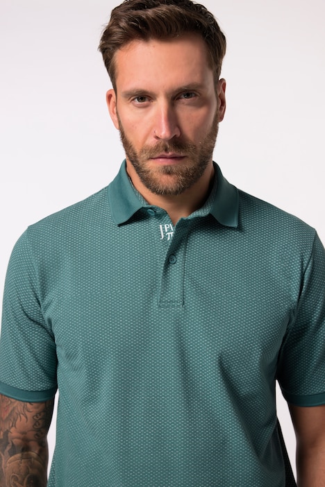 JAY-PI Poloshirt, Golf, Halbarm, QuickDry, Minimal-Muster, bis 7 XL