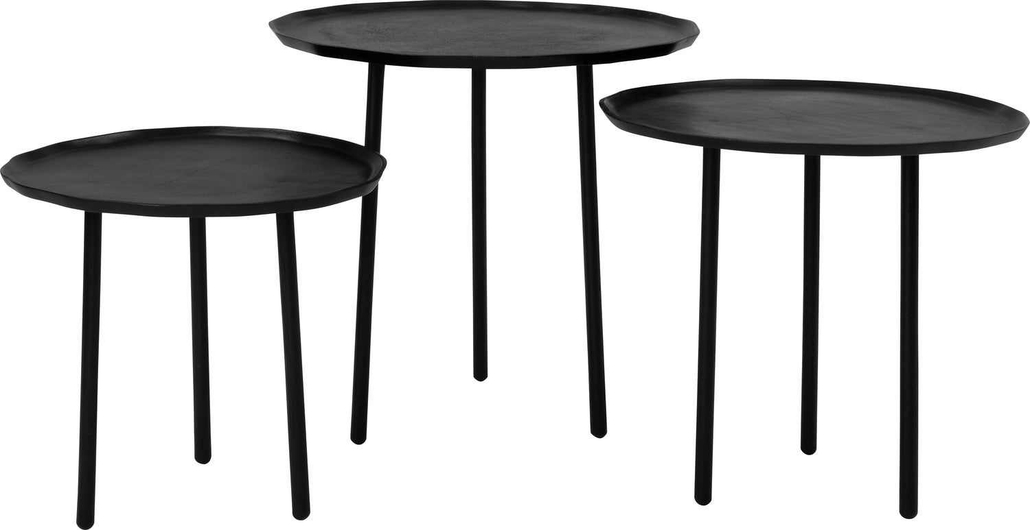 Intratuin bijzettafel Koy zwart 40 x 40 x 35 cm