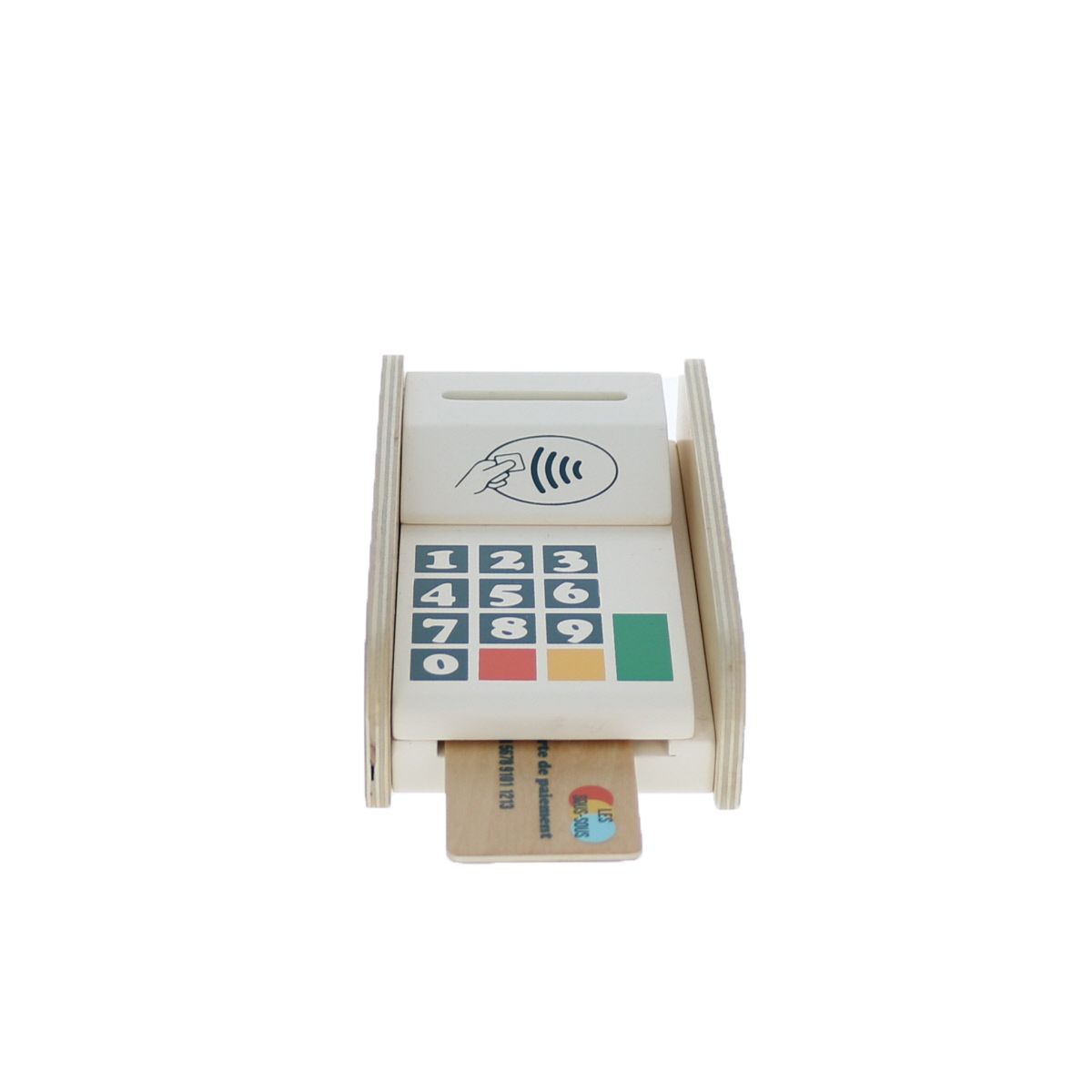 Appareil à carte bancaire en bois Mercredi et Patati
