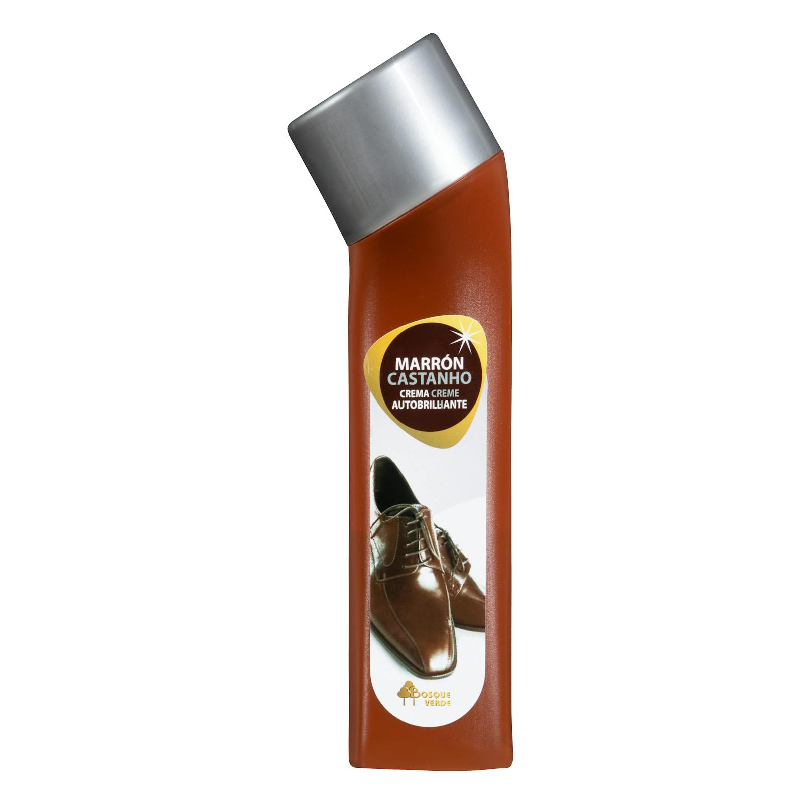 Crème auto-brillante pour chaussures marron Forest Green avec applicateur