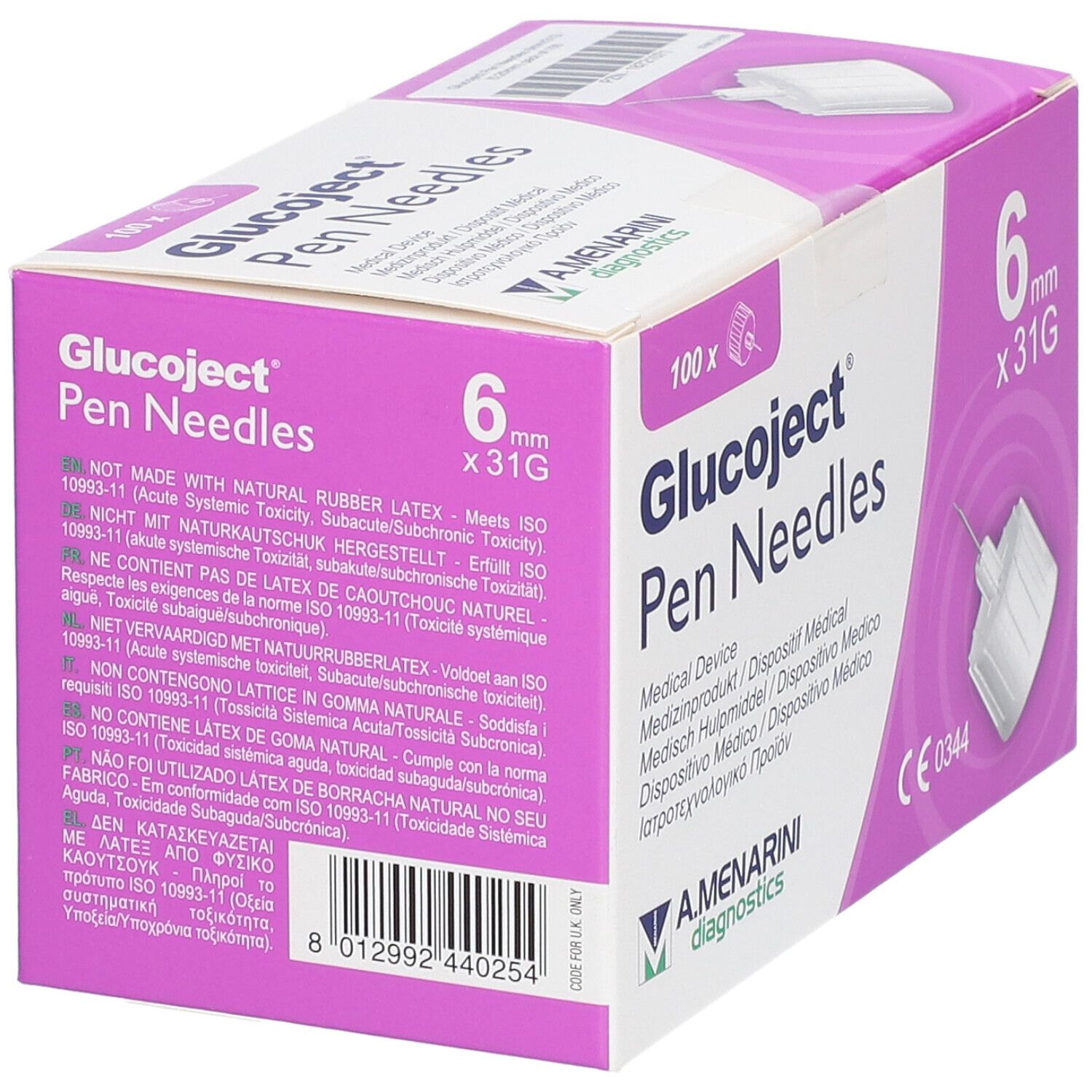 Glucoject® Pen-Nadeln 31G 6 mm