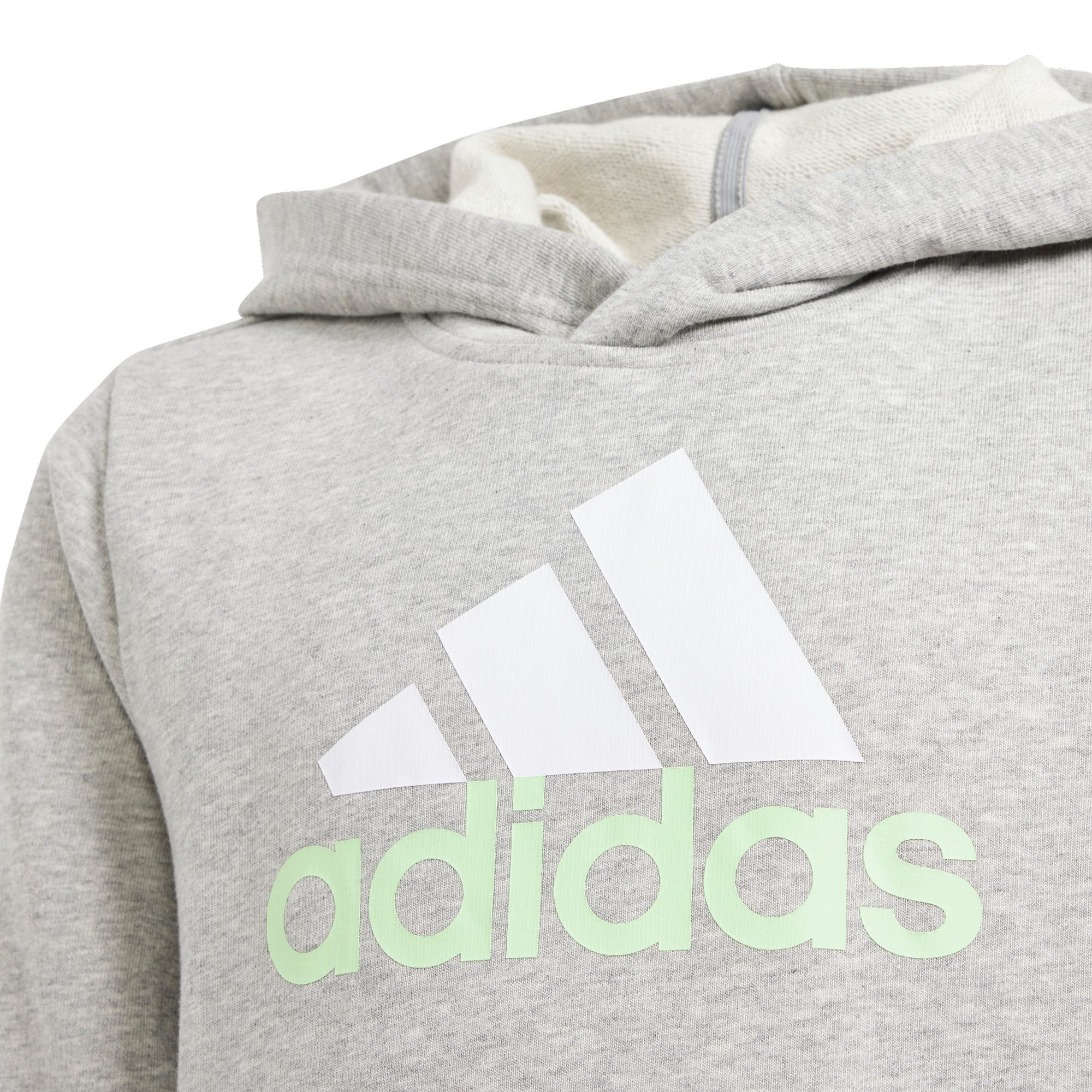 adidas Essentials Two-Colored Big Logo Cotton Hoodie Kinder medium grey heather