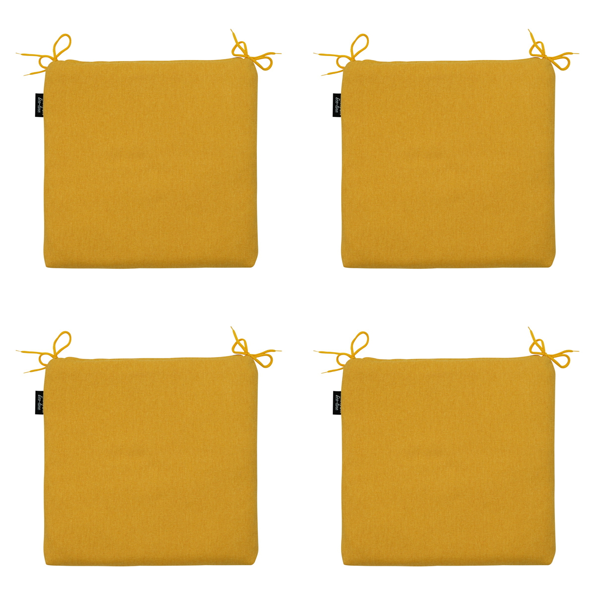 Madison Gold canvas eco+ Zitkussen - Set van 4