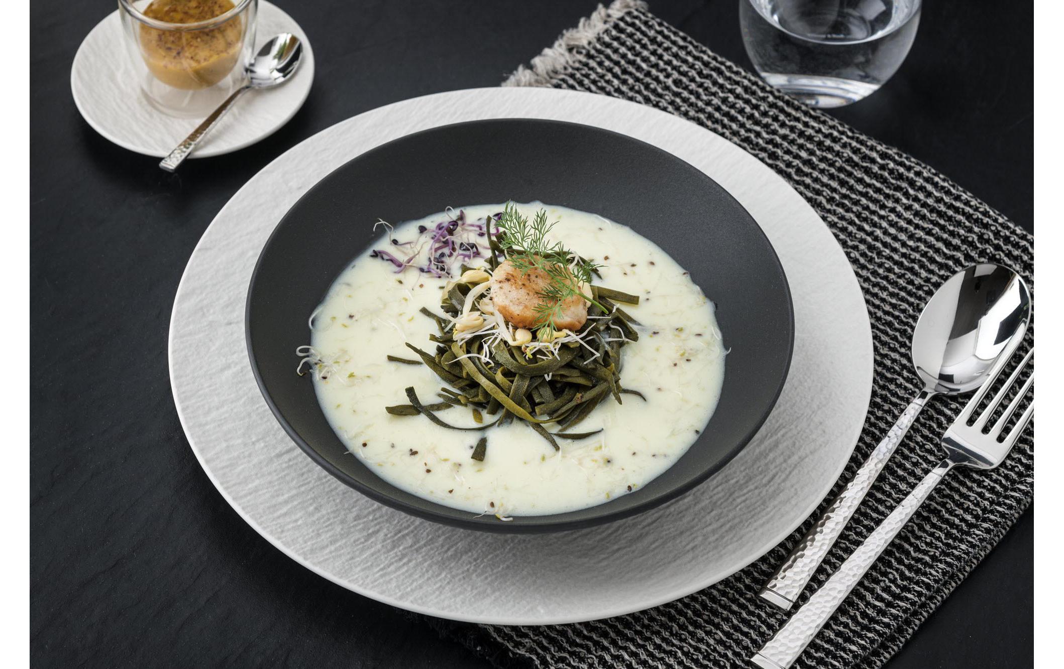 Suppen- & Pastateller Manufacture Rock 6 Stück, Schwarz<br>Suppenteller aus Porzellan