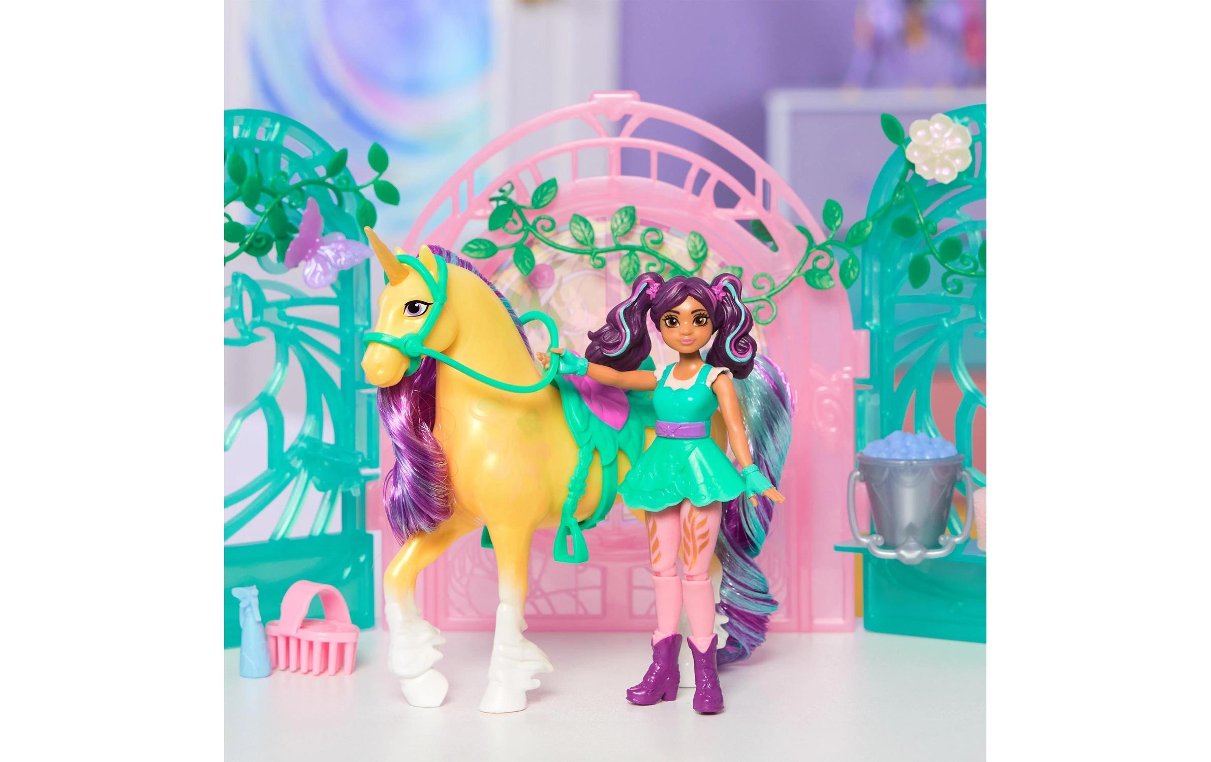 Unicorn Academy Ava und Leaf Stall-SetSpielset für Kinder