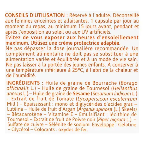 Arkopharma Phytobronz Préparateur Solaire Huiles Végétales 30 capsules