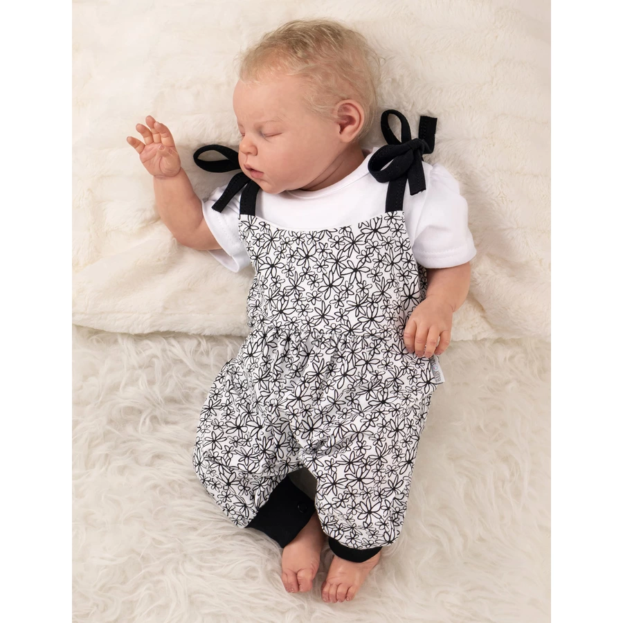 Baby Sweets 2tlg Set Strampler + Shirt Glamour Collection by Katja Kühne weiß schwarz