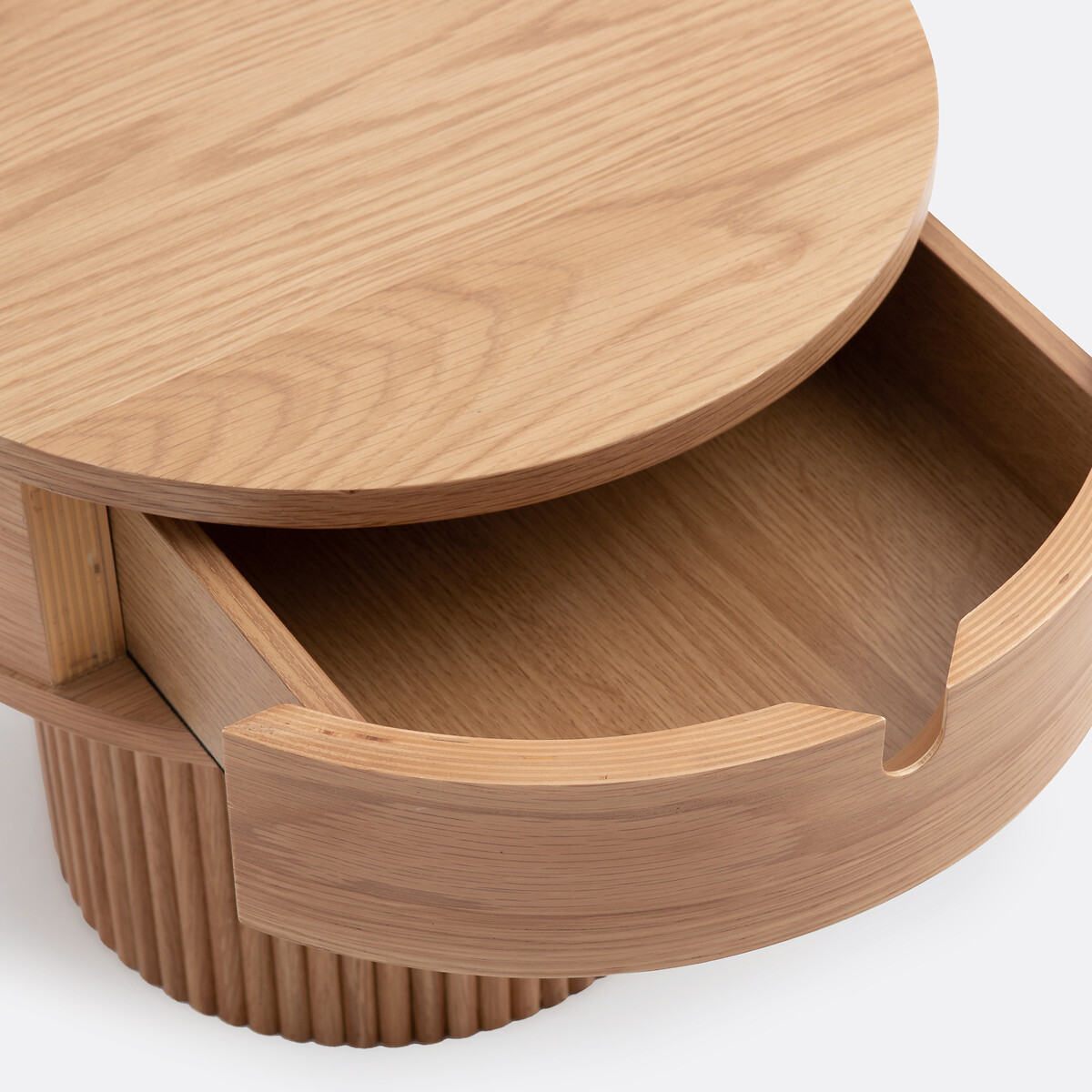 LA REDOUTE INTERIEURS<br>Mesa de cabeceira com 1 gaveta e pé canelado, Tamita