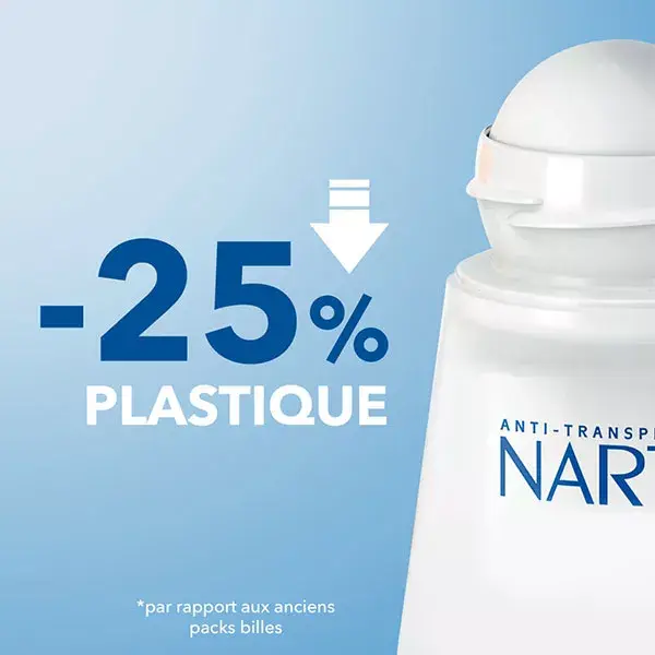 Desodorante Roll-On Invisível Narta para Mulheres, Antitranspirante 48h, 50ml