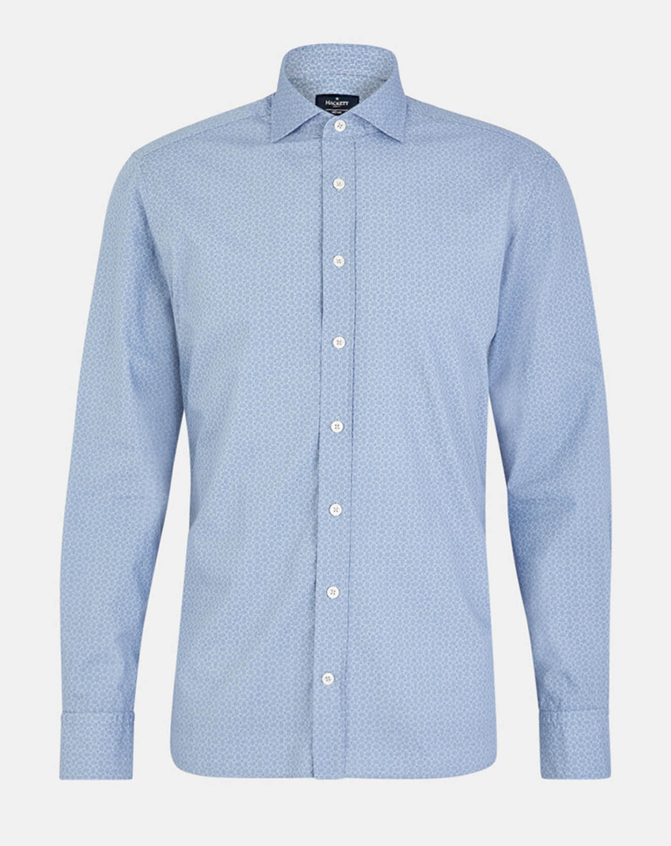 Hackett London Chemise Slim Fit Valise imprimée bleue