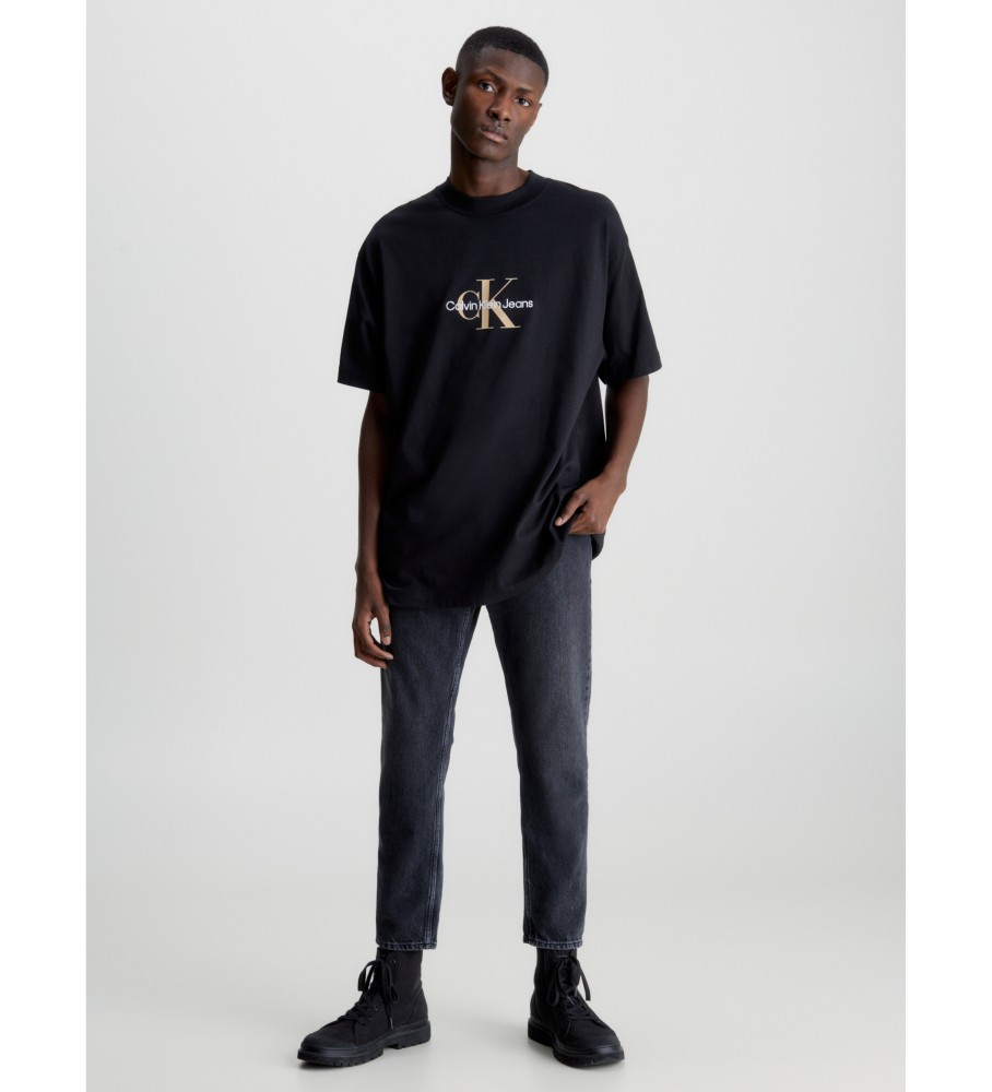 Calça jeans preta Calvin Klein Jeans para pai