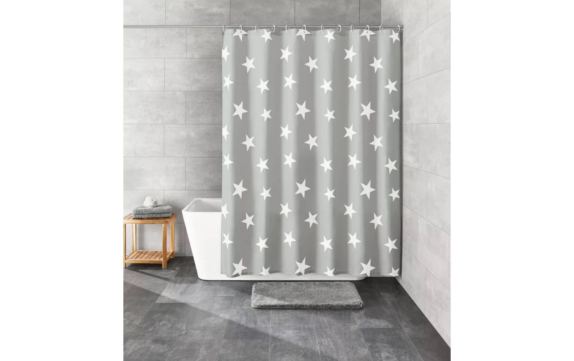 Duschvorhang Nova 180 x 200 cm, Grau/WeissBadvorhang aus Polyester
