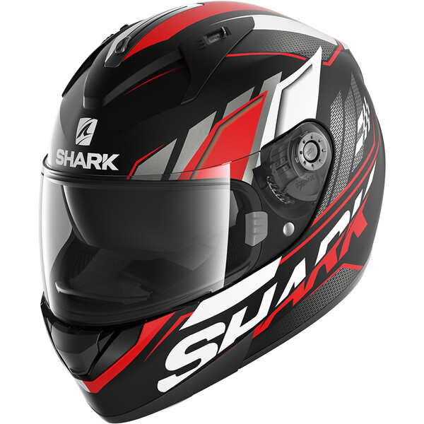 Shark - Casque Ridill 1.2 Phaz Noir Mat / Rouge / Blanc / Gris