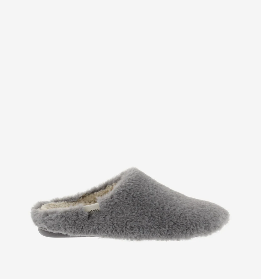 NORTE SOFT FUR SLIPPERSGRIS