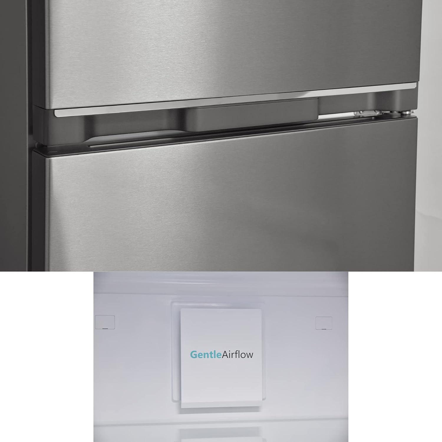 SHARP SJ-BA09RMXLC-EU Kühl- Gefrierkombination/AdvancedNoFrost/GentleAirFlow/OdourNeutral/LED-Innenbeleuchtung/Nutzinhalt von 294 L/Inox Look