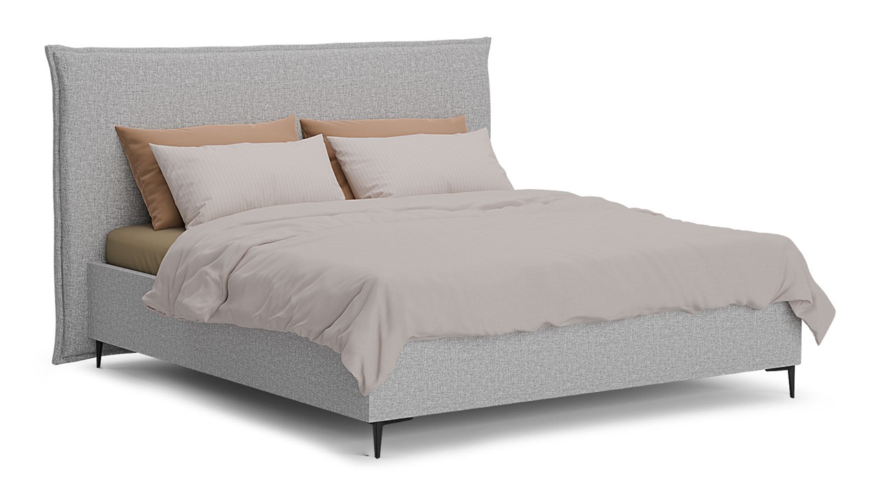 Opbergbed Morgan - Linen touch light grey