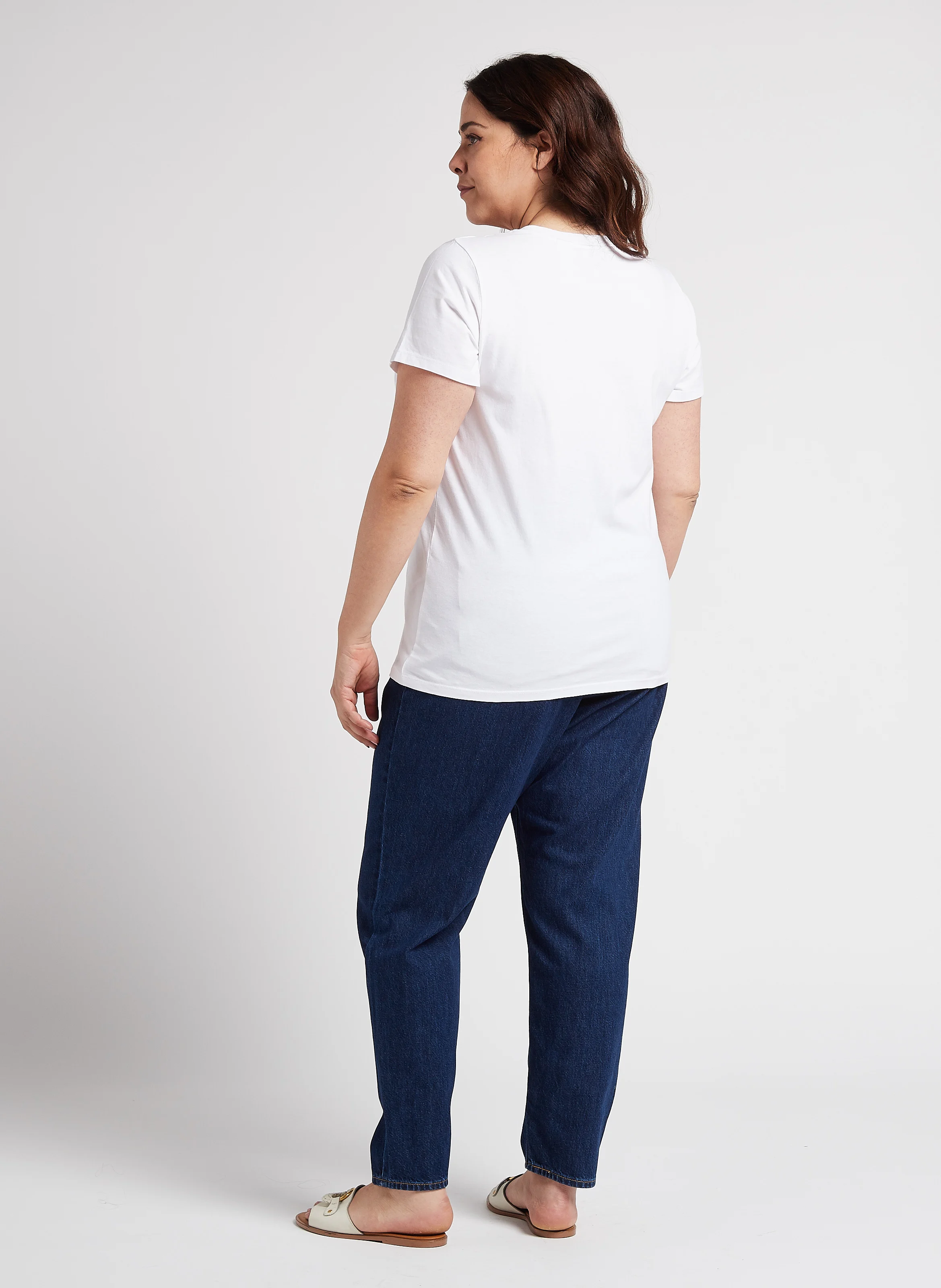 PLUS 80S MOM JEAN - Jean mom-fit en coton| Jean brut