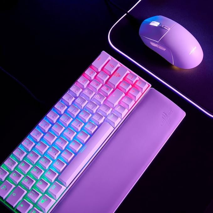 Exodus 760 Mechanische Gaming Tastatur Keyboard mit DE Layout und RGB Hintergrundbeleuchtung Red Switch (00217829) - Weiss