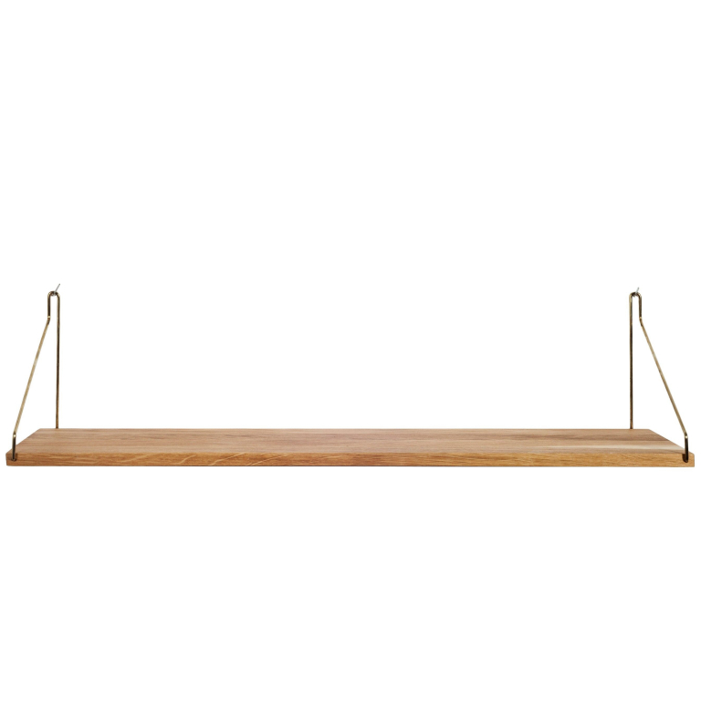 Frama Shelf wandplank 80x20 naturel/messing
