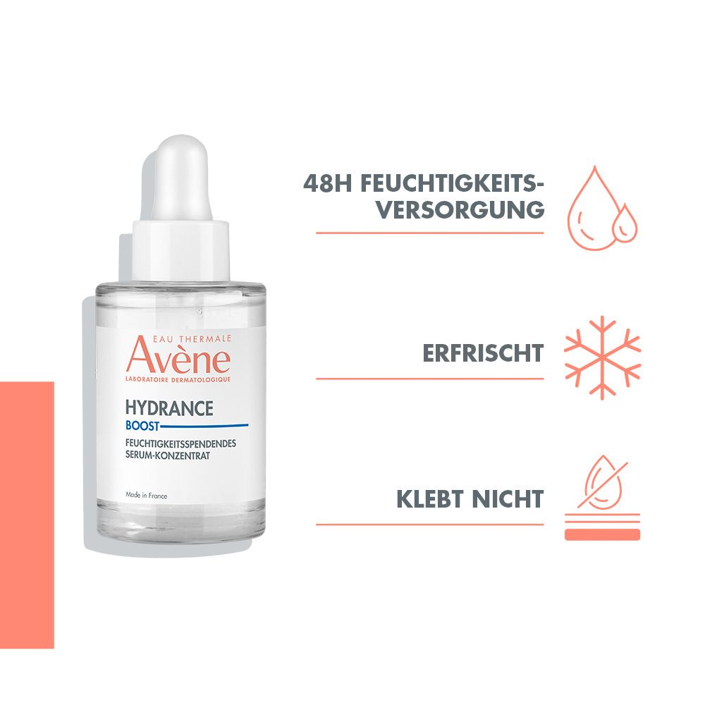 Avène Hydrance Boost Feuchtigkeitsspendendes Serum - für trockene Haut