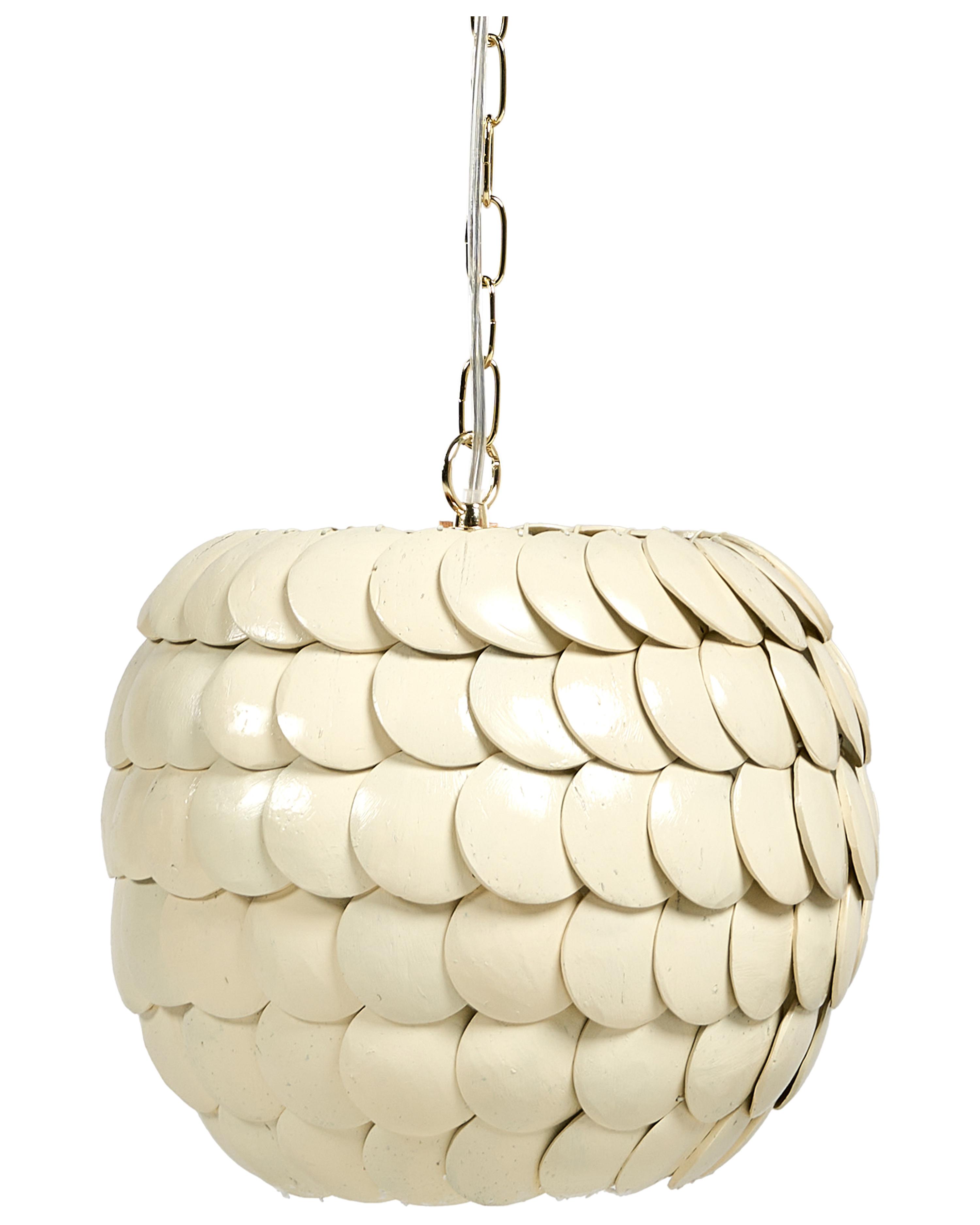 Hanglamp MASKELIYA Kokosnootschaal Beige