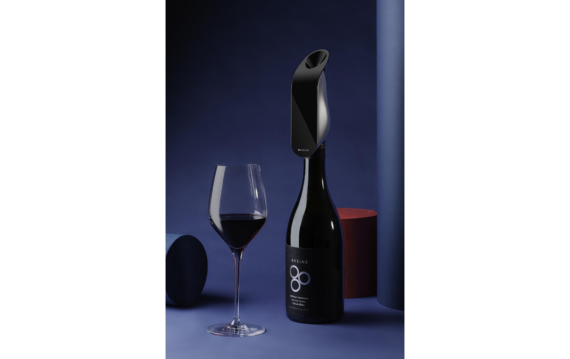 Wein-Belüfter Original 1 Stück, Schwarz/Silber<br>Intelligenter Belüfter für Wein