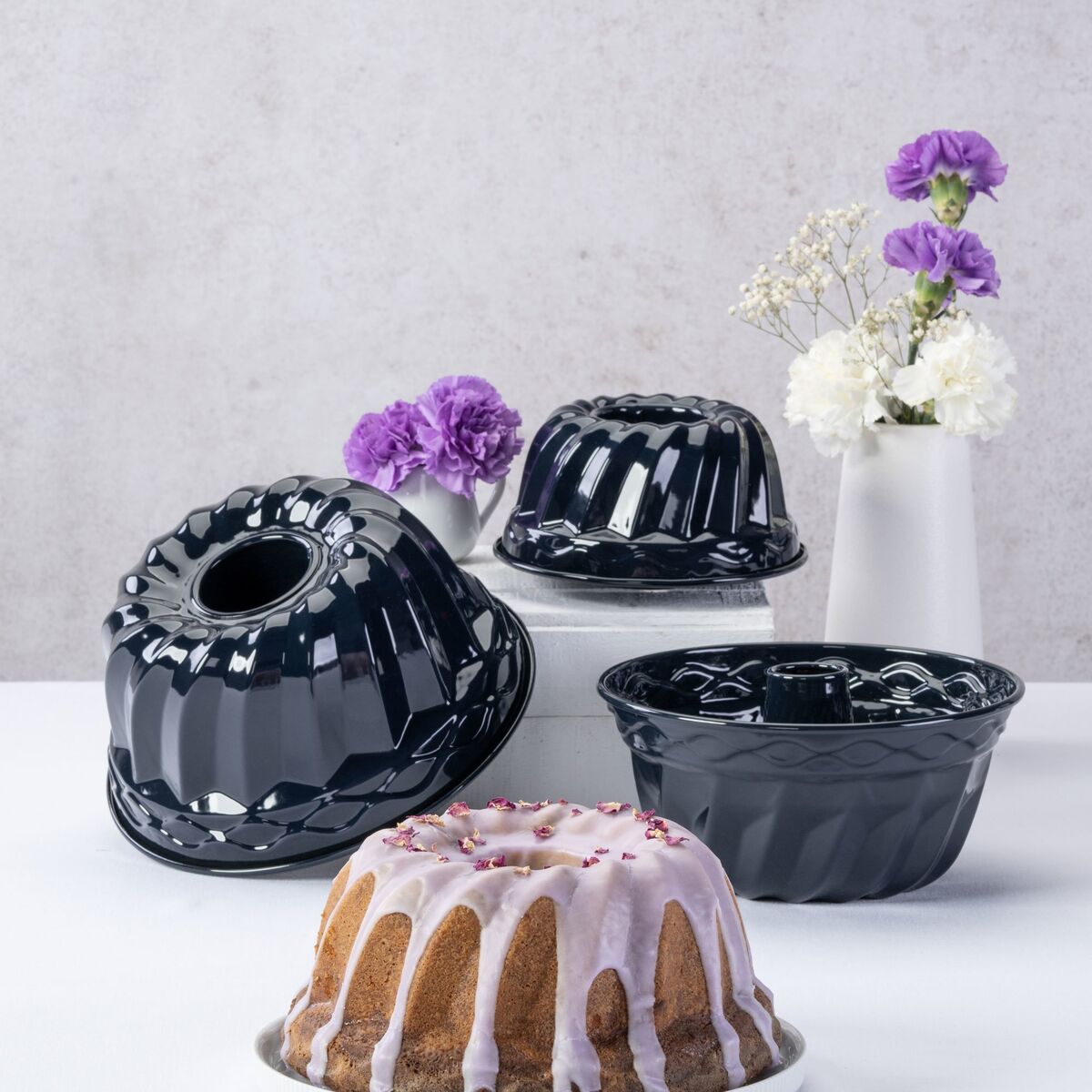 Kakeform 18 cm, emaljert stål