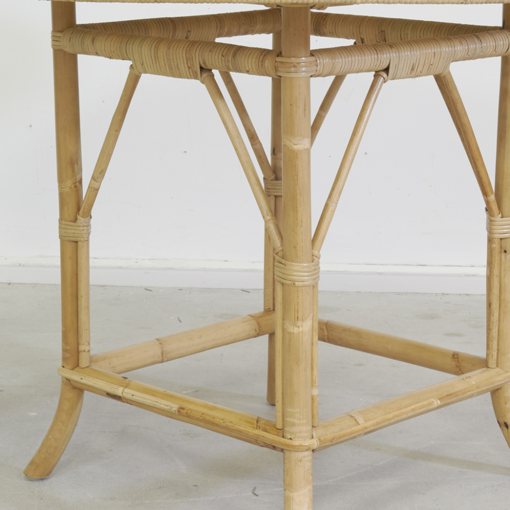 Table ronde en rotin naturel ø 120