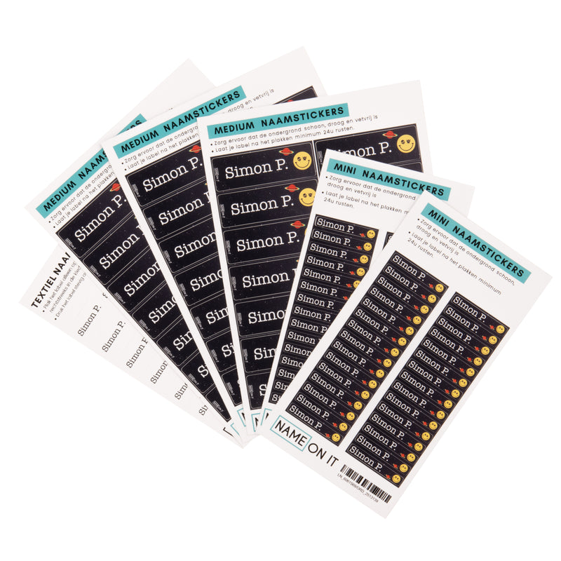 Gepersonaliseerde Labels - Space Invaders